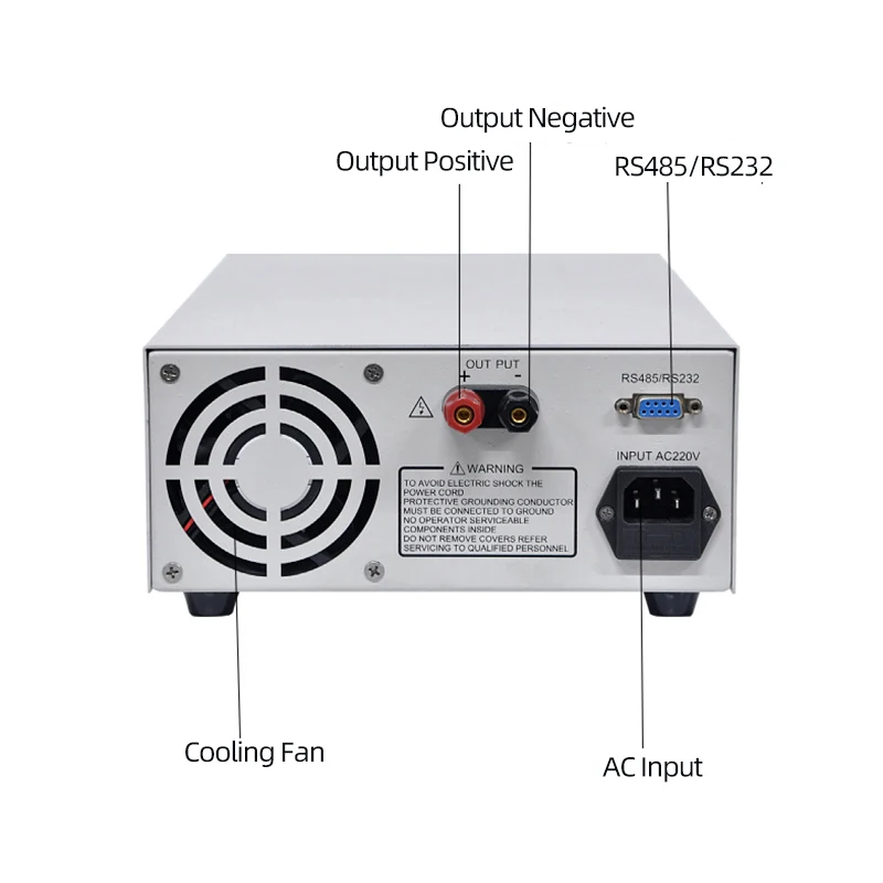 

Programmable DC Power Supply 30V 30A Laboratory Maintenance Workbench LCD 5-digit Display Current Regulator Stabilizer 900W