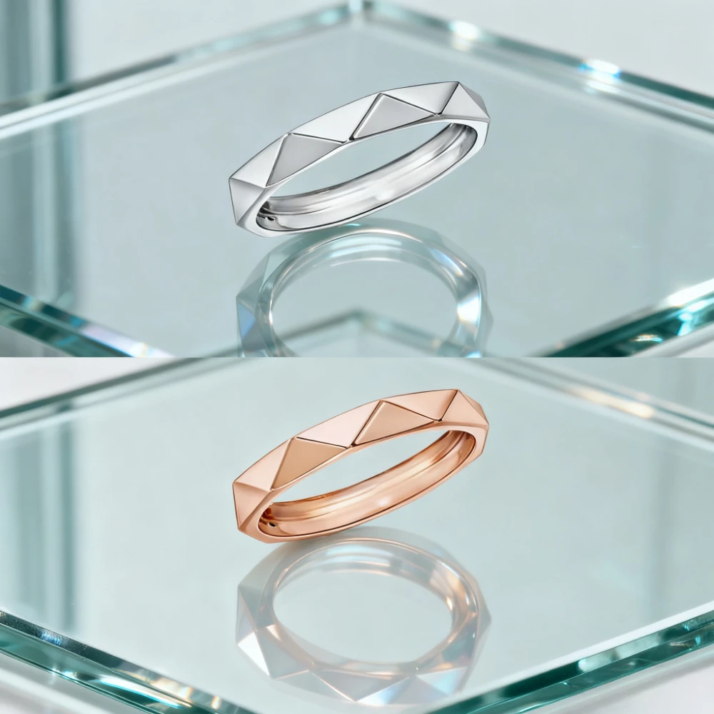 

Модные ювелирные изделия Классическое модное кольцо с гладким бриллиантом Благородное роскошное вечернее рабочее место Ежедневные незаменимые ювелирные изделия