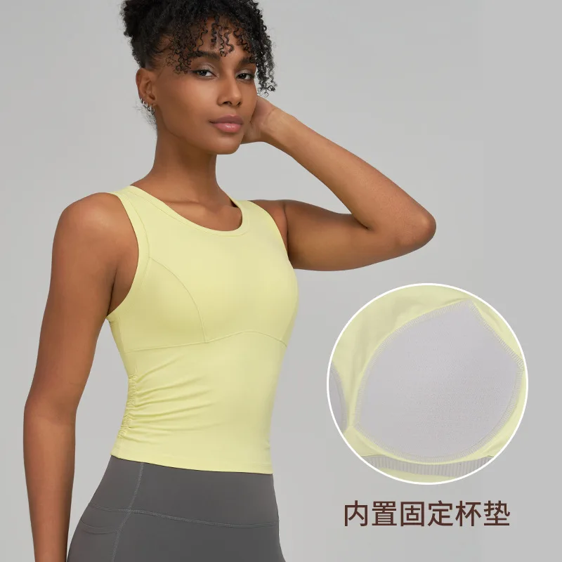 

Женские топы для йоги, противоударный спортивный бюстгальтер с подкладкой, спортивная одежда для бега, дышащий жилет для йоги, бесшовное спортивное нижнее белье для фитнеса с эффектом пуш-ап