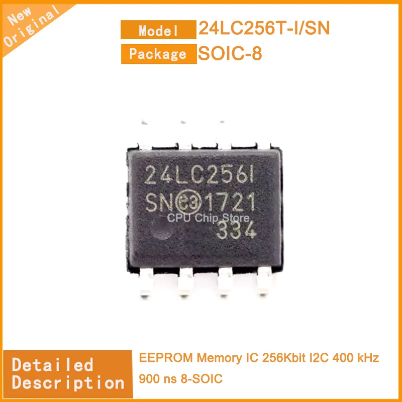 10 unids/lote nuevo Original 24LC256T-I/SN 24LC16BT-I/OT 24LC256T memoria EEPROM IC 256Kbit I2C 400 kHz 900 ns 8-SOIC SOT-23-5