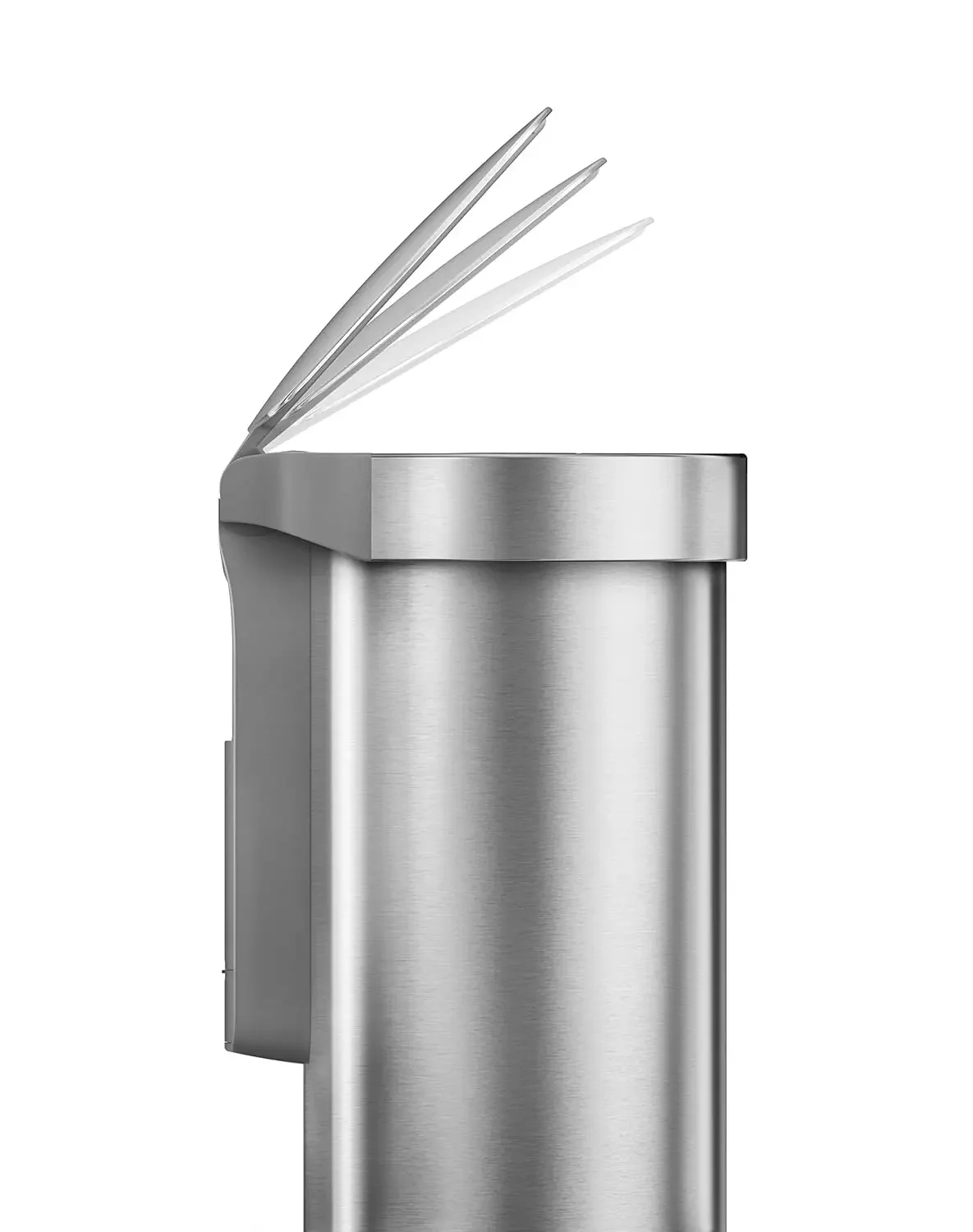 45 Liter / 12 Gallon Semi-Round Automatic Sensor Trash Can, Brushed Stainless Steel