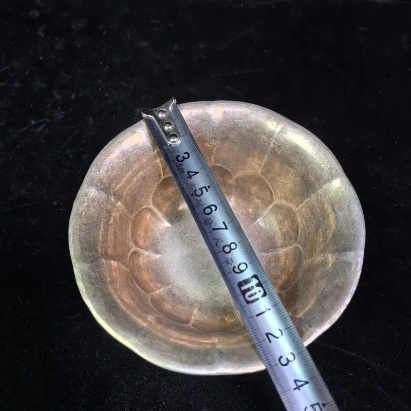 Antique Silverware: Vintage Engraved Silver Bowl from Zhenguan Era of the Tang Dynasty, featuring Phoenix, Mand