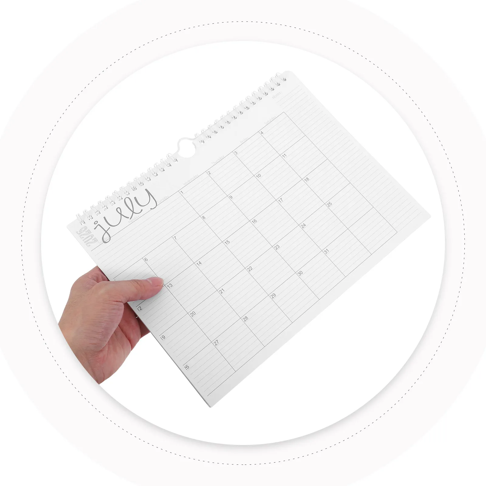 

2026 Hanging Wall Calendar Large Monthly Schedule Planner Spiral Wire Bound Modern Minimalist Design for Office Kitchen Home Use