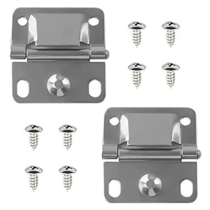 2/4Pcs Stainless Steel Cooler Hinge Replacement for Coleman Cooler Model 5226 5227B 5235 5236 5240 5241 5241A 5245 5250 5254D