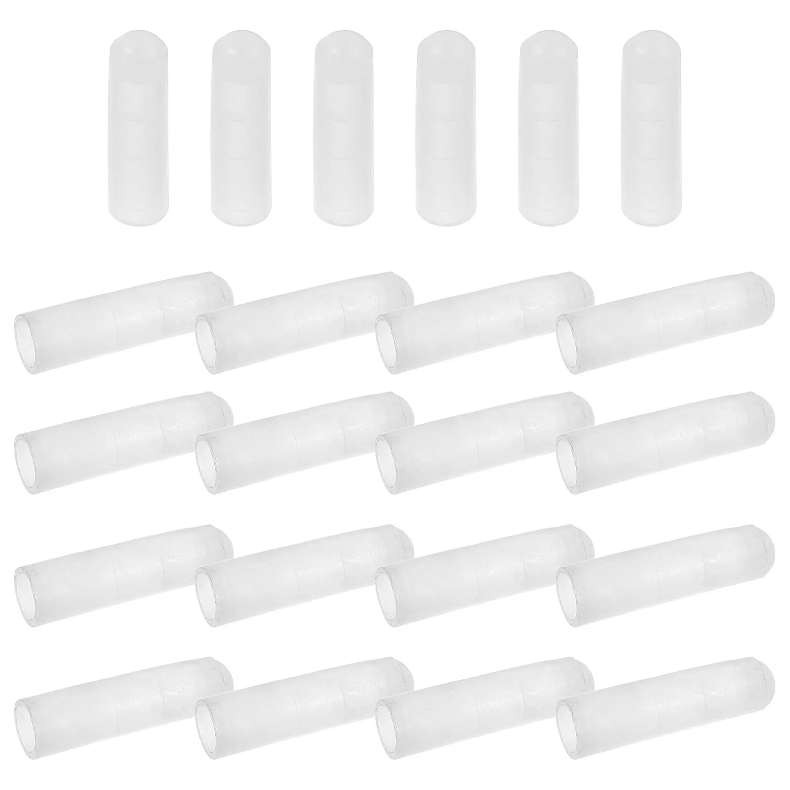 

30Pcs Sleeve Turn Tongue Lock Cover Durable Plastic Efficient Organizer Rod Protector Locking Bars Sleeve