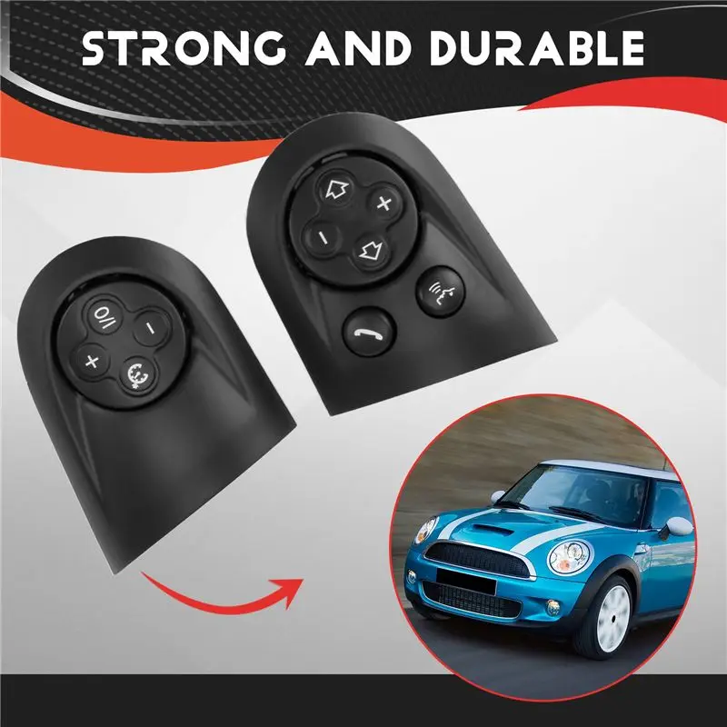 Multifunction Steering Wheel Switch Button Trim Cap Car For MINI Cooper R55 R56 R57 R58 R59 R60 R61