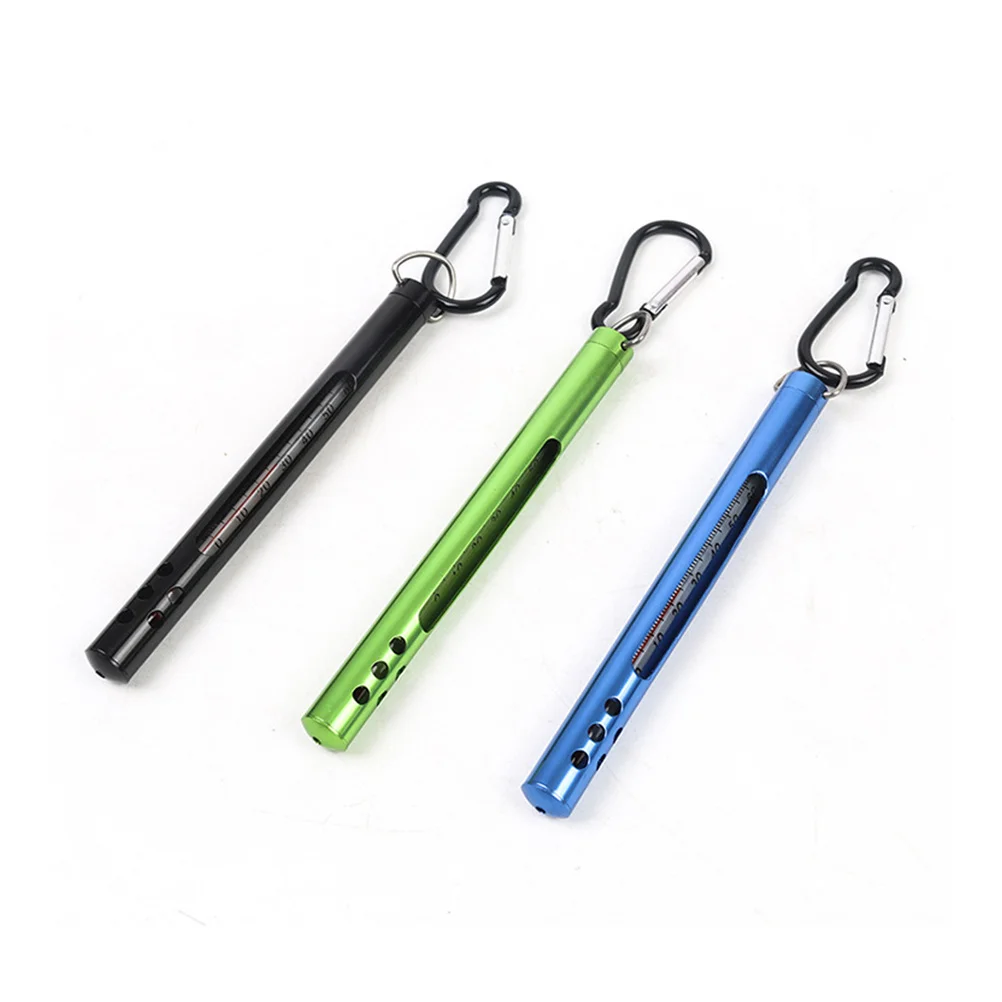 

Fishing Thermometer Portable Fishing Pencil Type Thermometer Fahrenheit Celsius Pencil Tip Angling Tool (Black)