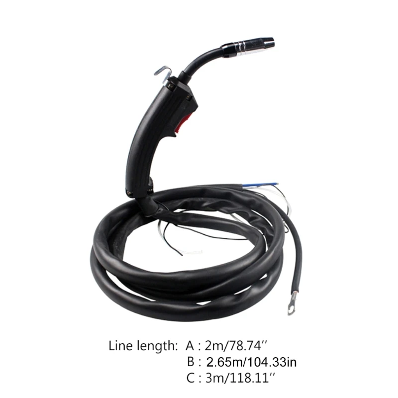 Lightweight 14AK Welding Torch Suitable for Light Autobody Work Applicable to Gas Shielded Welding Stable Performance