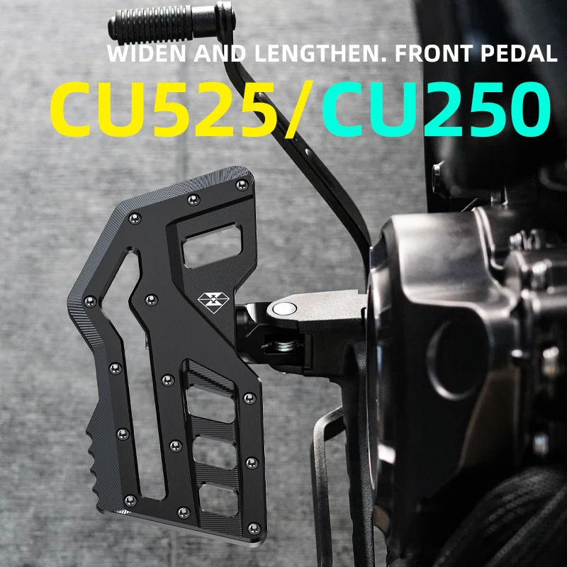 Spirit beast applies VOGE CU525 front pedal to refit motorcycle accessories 250 to enlarge and widen the anti-skid pedal.