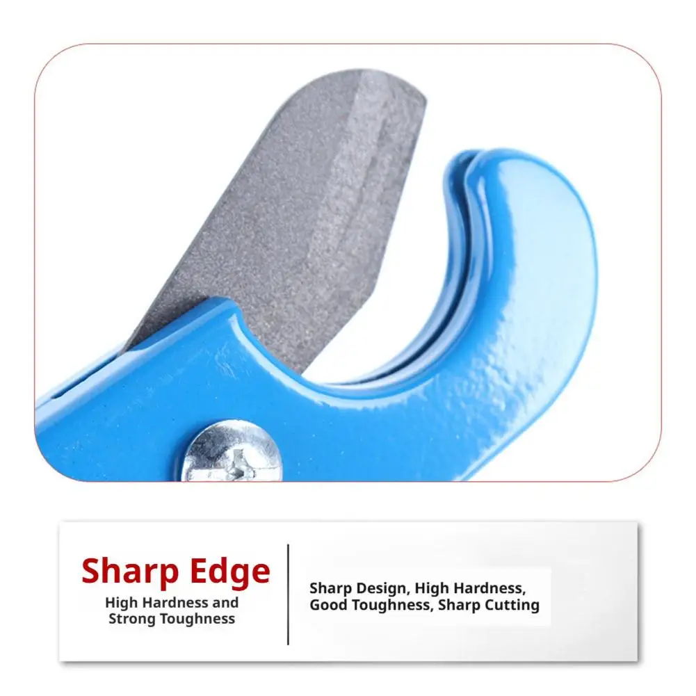 Professional PVC Pipe Cutter, Heavy Duty Ratchet Scissors for Garden Hose, PPR & Plastic Tubes, Quick Clean Cut Tool view 4