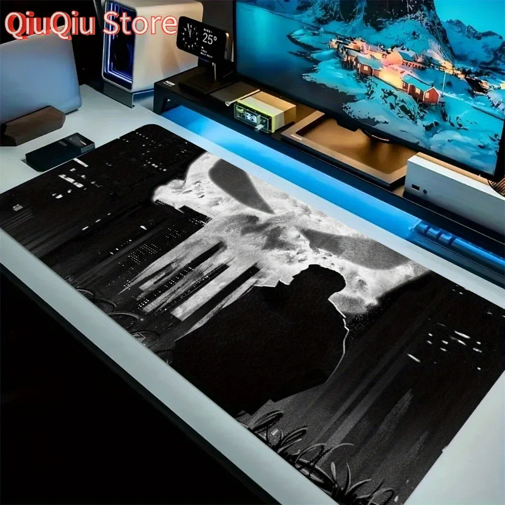 

1pc Mouse Pad Desk Mat, Punishers Design Large Gaming Anti-Slip Rubber Mousepad for Desktop PC, Keyboard & Laptop, Home Office D