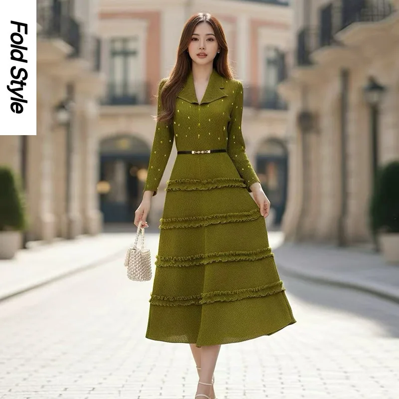 

2026 Design Dress White Fashion Temperament Long Dress High Sense Thin Long New Women's Dress