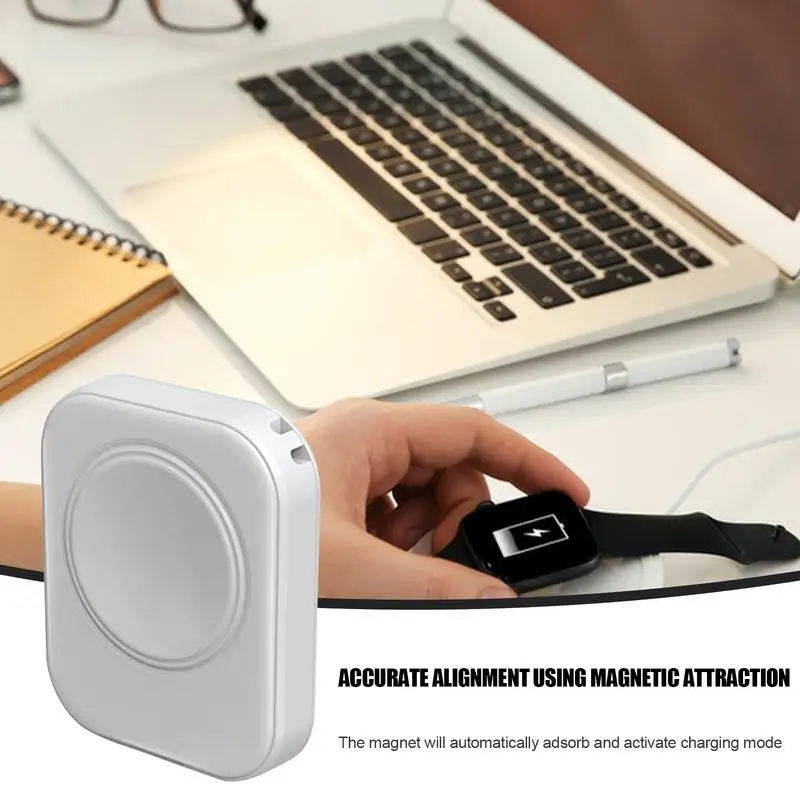 Station de charge rapide magnétique portable, chargeur USB pour Smartwatch, compatible Bluetooth, S6 Type-C