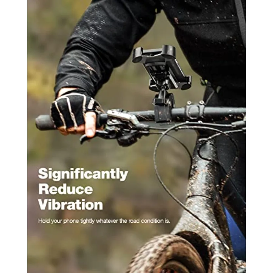 Универсальное велосипедное крепление для телефона для езды на мотоцикле: прочная и безопасная конструкция с управлением одной рукой, регулировка вращения на 360° Integ