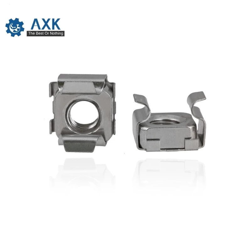 304 Stainless Steel M5 M6 M8 Quartet Floating Nut Card Floating Nut Cage Nuts machine cabinet iron clip SUS304