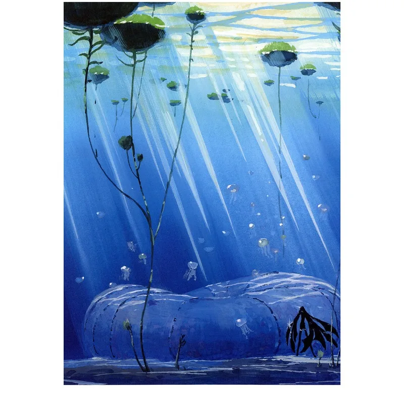Książka o sztuce Land of The Lustrous, ilustracje Haruko Ichikawy, kolekcja motywów, storyboard, rysunki liniowe, Fosfofylit