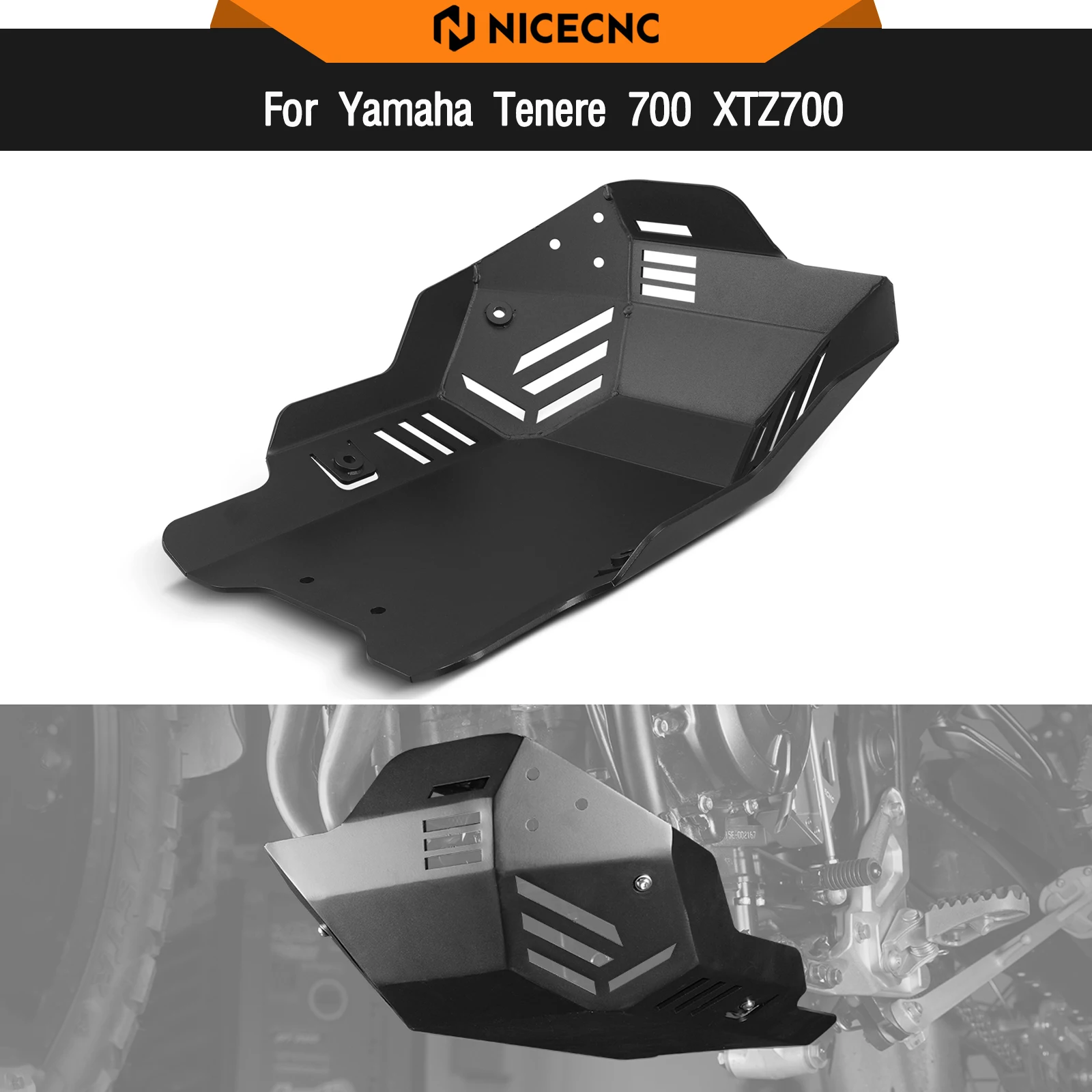 

For Yamaha Tenere 700 T700 XTZ 700 2019-2021 Engine Skid Plate Chassis Guard Protector Tenere700 T700 Rally Edition 2020-2021