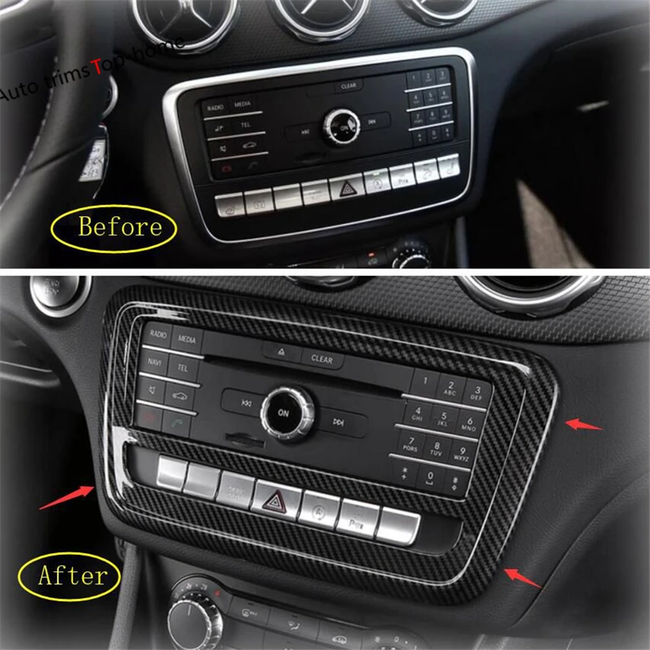 

Yimaautotrims For Mercedes Benz A Class W176 / B Class W246 / GLA X156 / CLA 2015 - 2019 Air Conditioning AC Panel Cover Trim