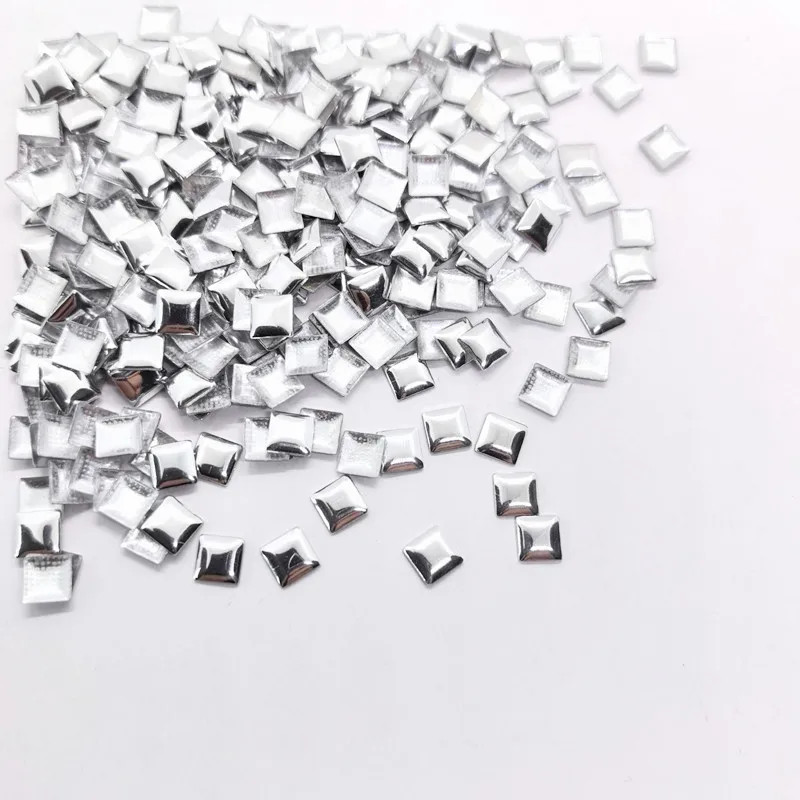 Metal Stud Square AA Nailhead Hot Fix Punk Rivet Loose Decorative Studs For Clothing 144Pieces 4MM/7MM/10MM