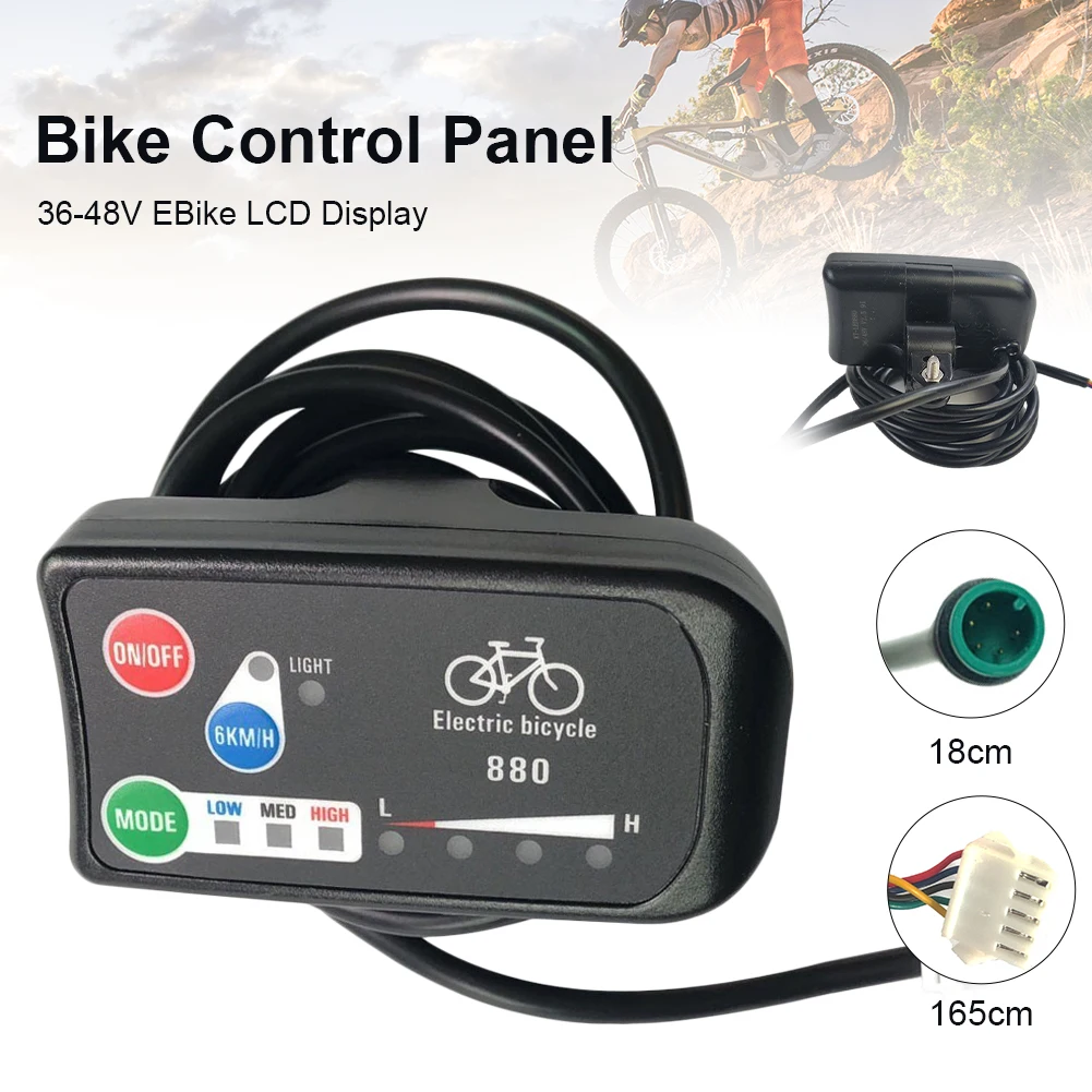 

Electric Bike LED Display 36V 48V LCD Electric Bicycle Display Panel Bicycle Accessories For Bike Controller Ebike Control Set