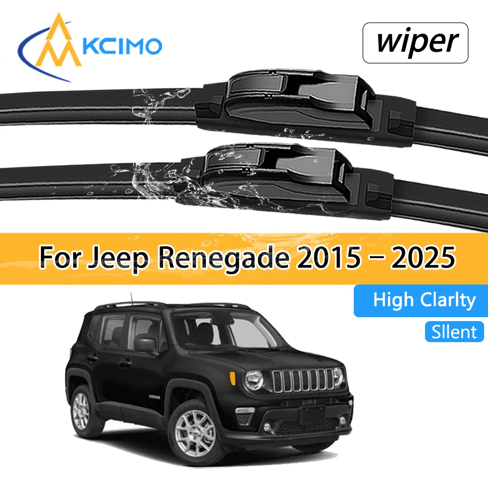 

For Jeep Renegade 2015–2025 Cars Premium Front Windscreen Wiper Blades Quiet Durable All-Weather Auto Window Accessories
