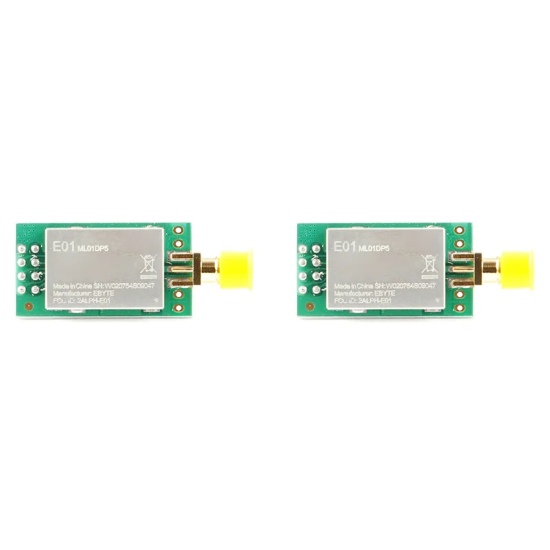 【الضرورة】2X E01-ML01DP5 NRF24L01P+PA+LNA 2.4G وحدة إرسال واستقبال لاسلكية 2500M وحدة التحكم عن بعد RF اللاسلكية