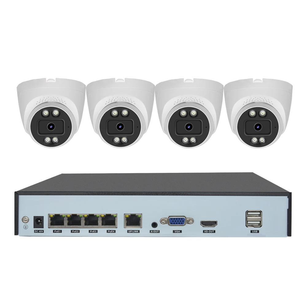 مسجل فيديو رقمي عالي الدقة 16CH NVR Kit 4K POE Network مع ضغط H.264 ورؤية ليلية #4