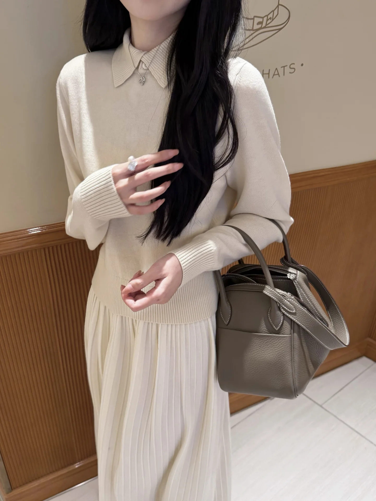 

Zearzz Thiened Woolen Knitted irt Collar Small Stand-up Collar Practical Winter Women's Sweater Casual Commute Sle