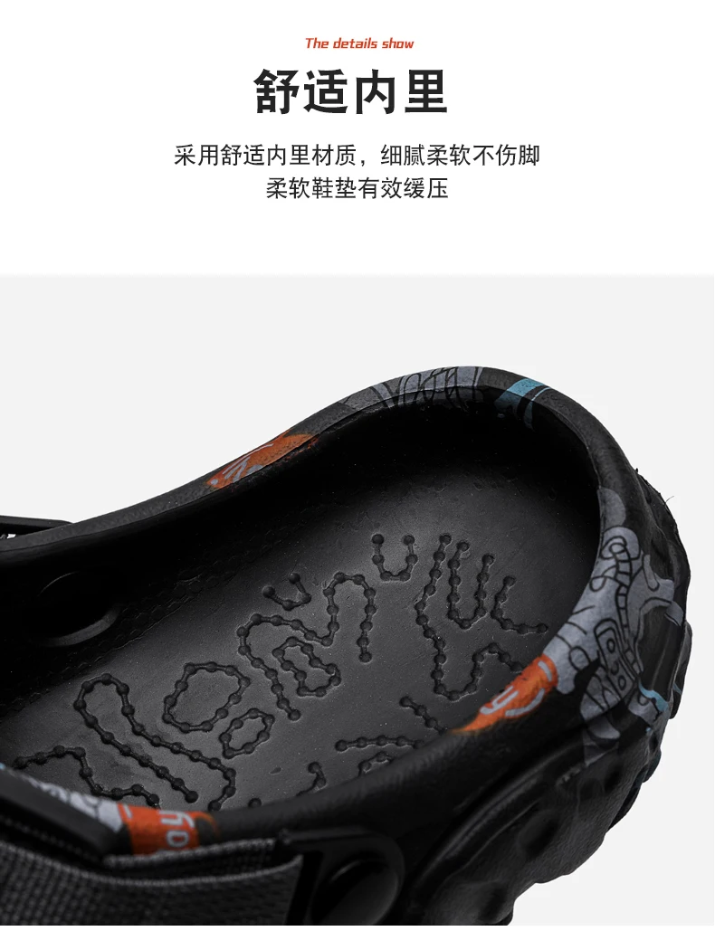 Übergrößen 48 49 Clogs Herrenschuhe Sommer Gartenschuhe Strandschuhe Herren Freizeitschuhe Wasserschuhe Bequeme Hausschuhe – Detail 7