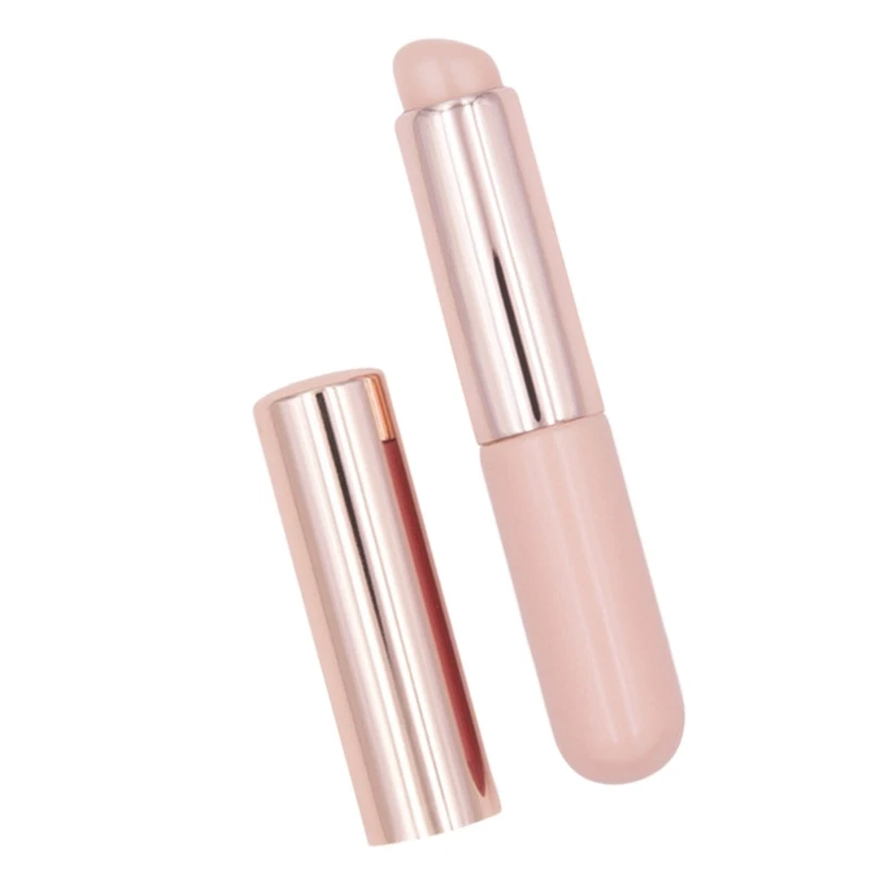 Silicone Lip Brush with Lid Lipstick Application for Cosmetic Enthusiasts