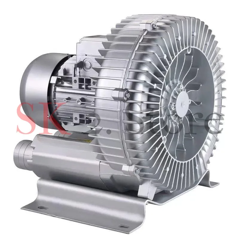 Industrial Powerful Blower 250~750W High Pressure Centrifugal Vortex Fan Vortex Air Vacuum Pump Fish Pond Aerator 220V/380V