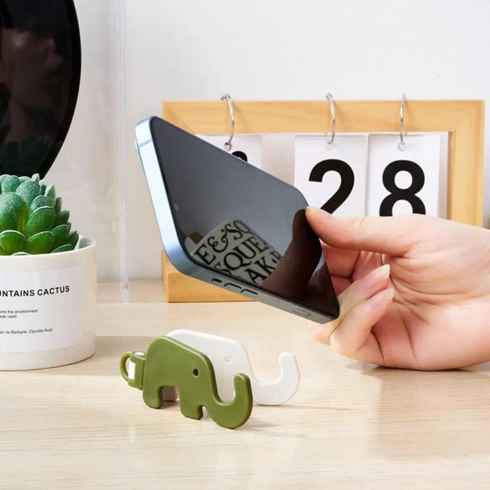 Elephant Mini Elephant Mobile Phone Stand Foldable Storage Elephant Phone Holder Key Chain Mini Cartoon Animal