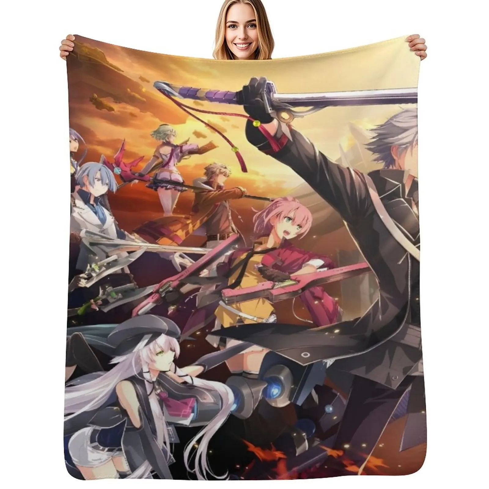 

Legend of Heroes - Trails of Cold Steel Throw Blanket Sleeping Bag Warm Hairy Decorative Sofas Blankets