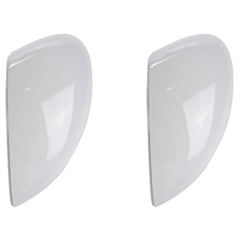 

A04E-2Pcs Right White Rearview Side View Mirror Replacement Cover Cap Case Shell For Ford For Fiesta 2008-2017