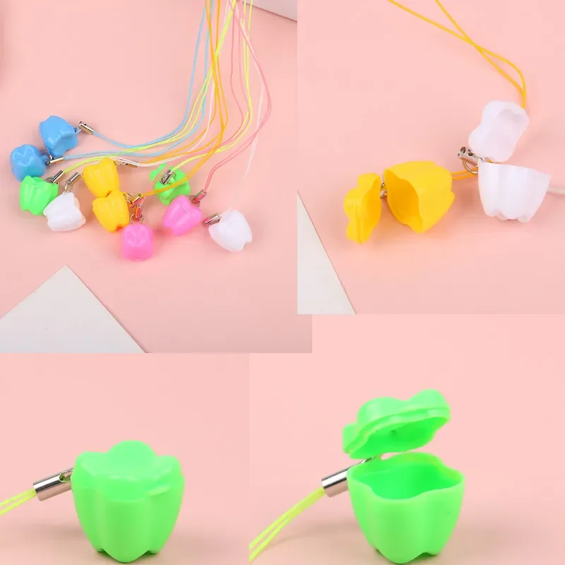 50 قطعة صندوق أسنان الطفل شكل الأسنان الاطفال الحليب الأسنان صناديق تخزين الطفل الطفل النفضية الأسنان المنظم الحاويات الوليد هدية صندوق