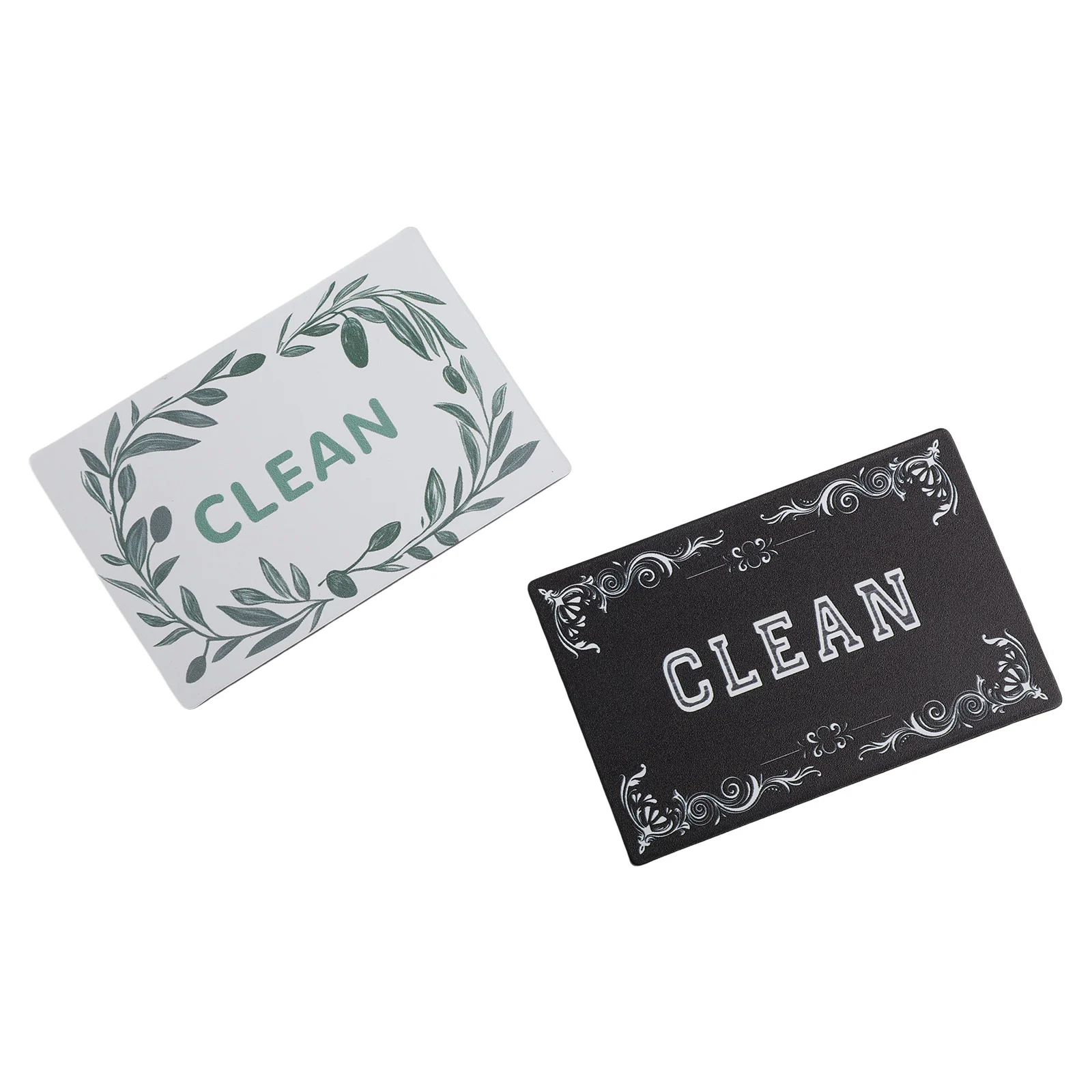 Kitchen Organization Magnetic Clean Dirty Sign Christmas Present Promotes Cleanliness Decorative Magnet 2PCS Set 9*6CM Size