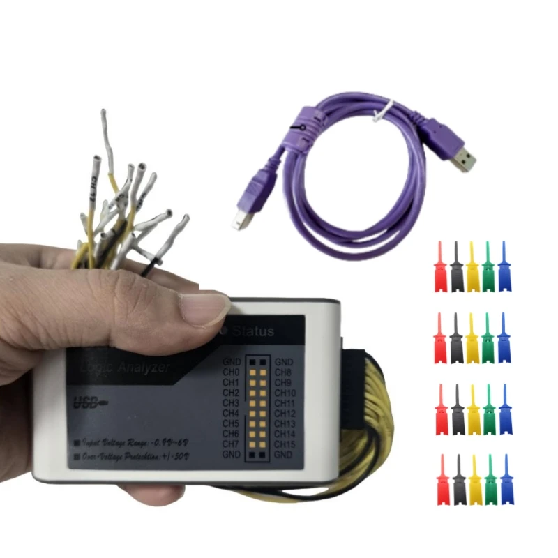 محلل منطق USB جديد 16Ch 100 ميجا هرتز لـ ARM FPGA