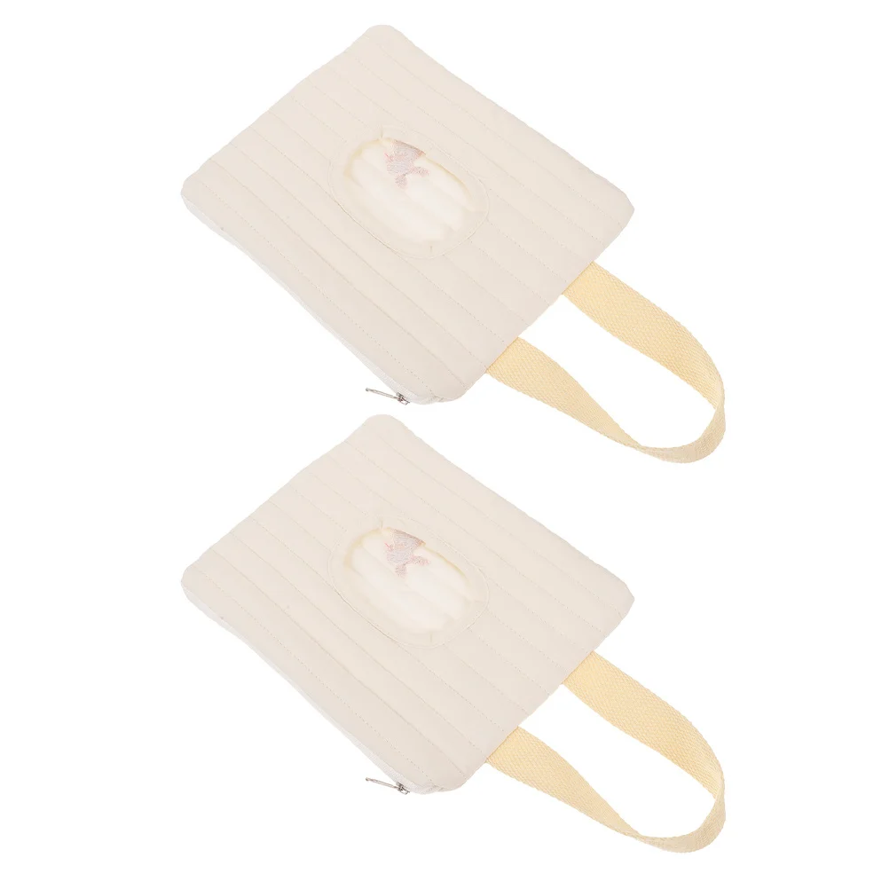 2 шт., легкий держатель для салфеток, дорожный набор, портативная сумка для подгузников, диспенсер для салфеток для детской комнаты, держатель для салфеток для путешествий