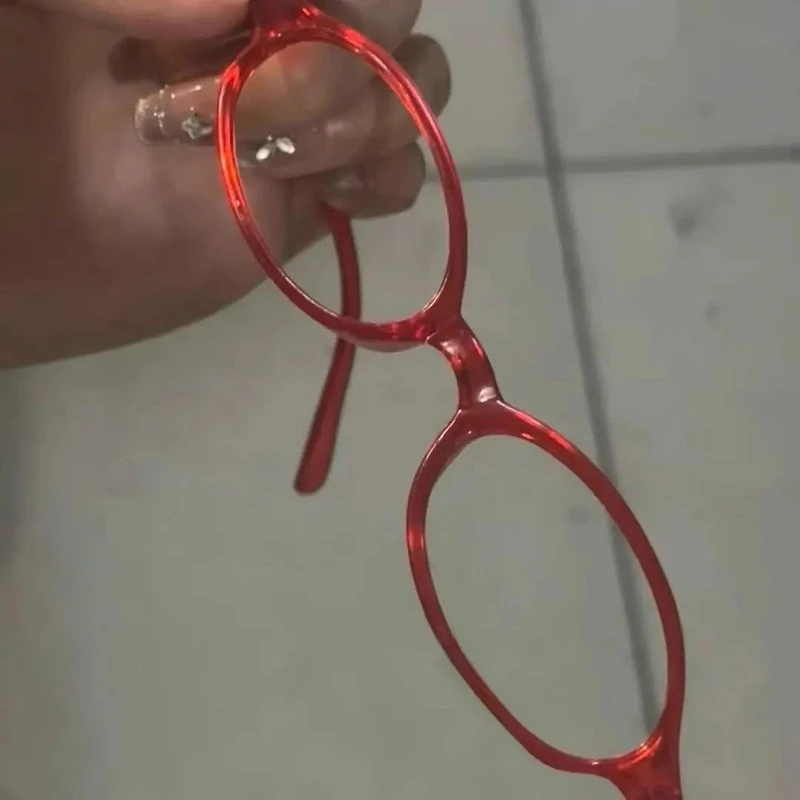 

Очки в металлической оправе в стиле аниме, летние женские и женские черные полурамки без линз, очки для косплея, вечерние украшения, модные аксессуары