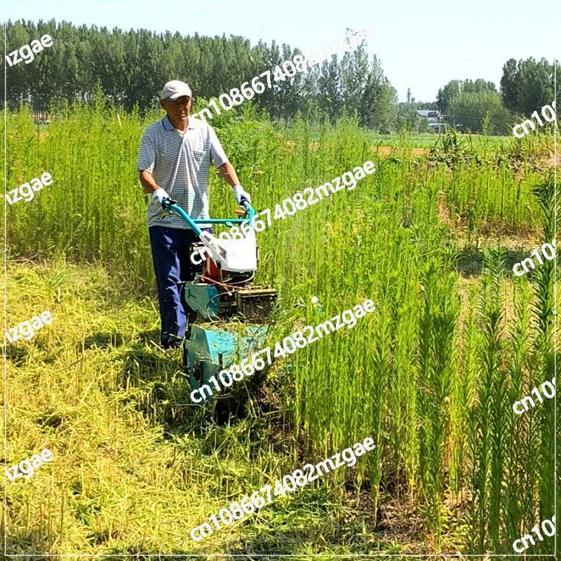 Wide cutting width self-propelled grass returning machine, orchard mower