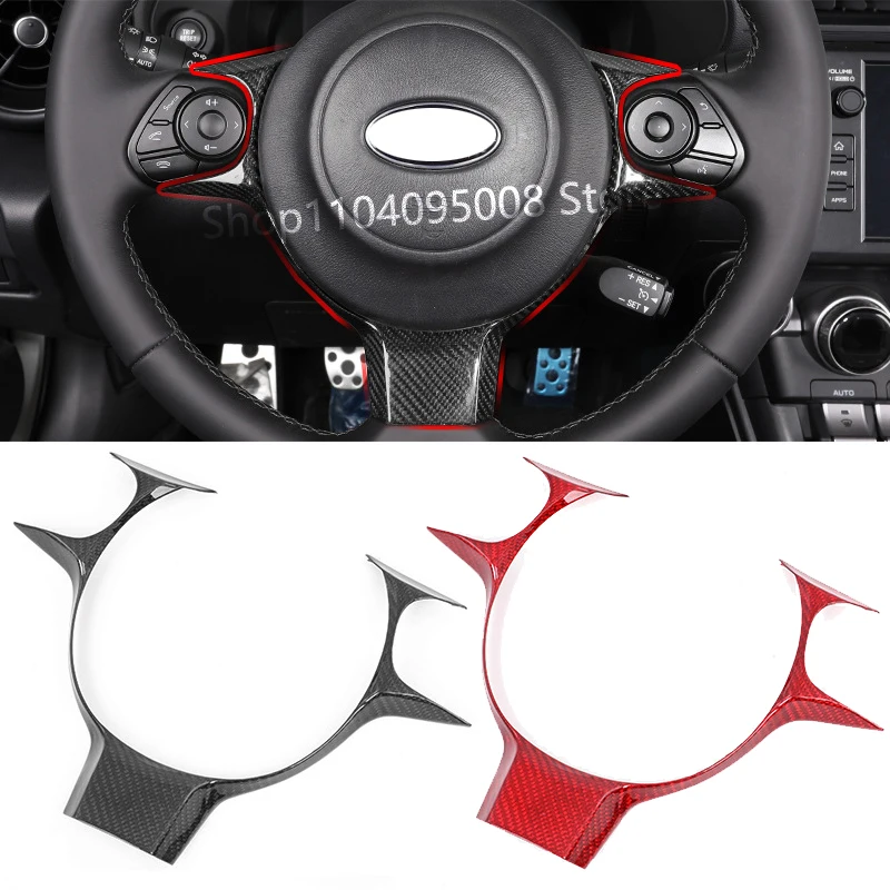 

Suitable For 2017-2020 2022 Toyota GT86 GR86 Subaru BRZ Car Steering Wheel Panel Cover Trim Real Carbon Fiber