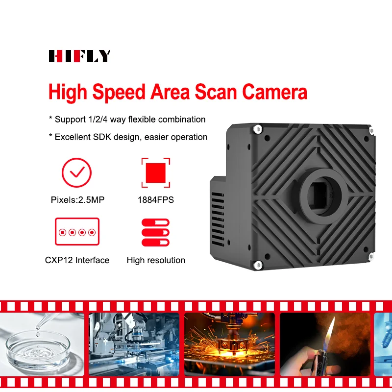 HIFLY High Speed 1884FPS Machine Vision 2.5MP 2/3