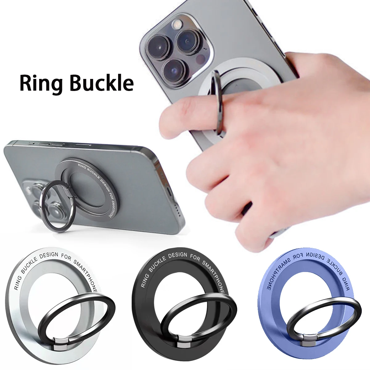 2023 New Magnetic Phone Ring Holder for MagSafe Accessories Adjustable Finger Ring Support Bracket For Magnet Case for IPhone