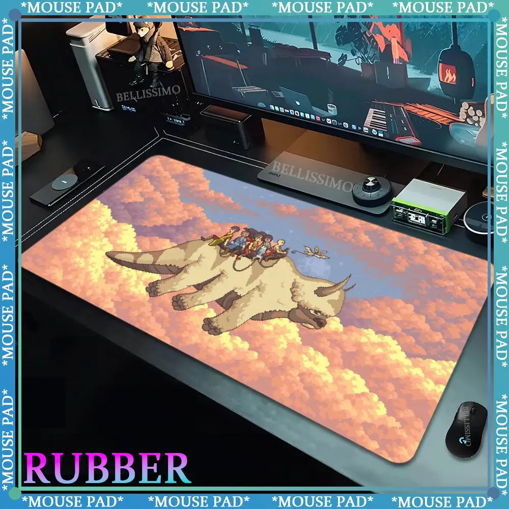 A_Avatar The Last A_Airbender Mouse Pad Oversized Gaming Mouse Floor mats Kawaii Pink art Desktop accessories Desk mats Pad