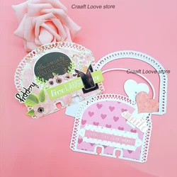 METAL CUTTING DIES 2019 Heart Layred Lace memory dex Rolodex Shake Card Cutting die for Scrapbook paper craft card cutter