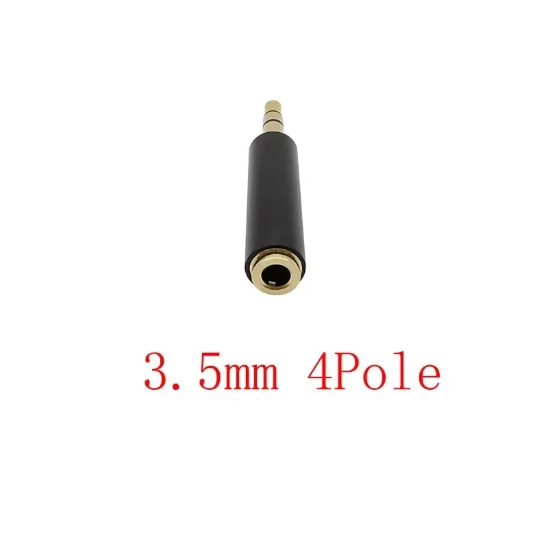 5/10PCS 3.5mm 4 Pole Female To 3 Pole Male Plug Stereo Socket Audio Adapter 1/8 TRRS to TRS Jack Converter Microphone Connector