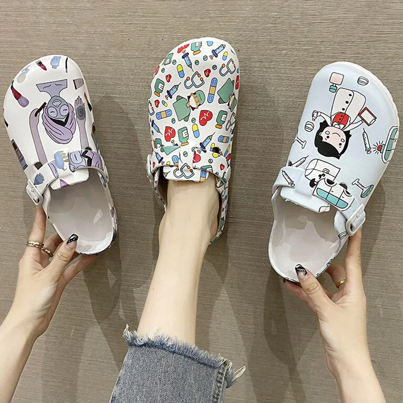 Hospital Surgical Medical Slipper Women Doctor EVA Non-slip Nurse Clogs Surgical Shoes Nursing Clogs SPA Beauty Salon Shoes