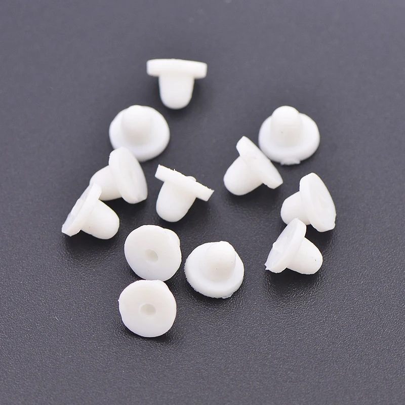 Soft Silicone Rubber Pads Earring Back Stoppers for Clip Earrings DIY Earring Accessories