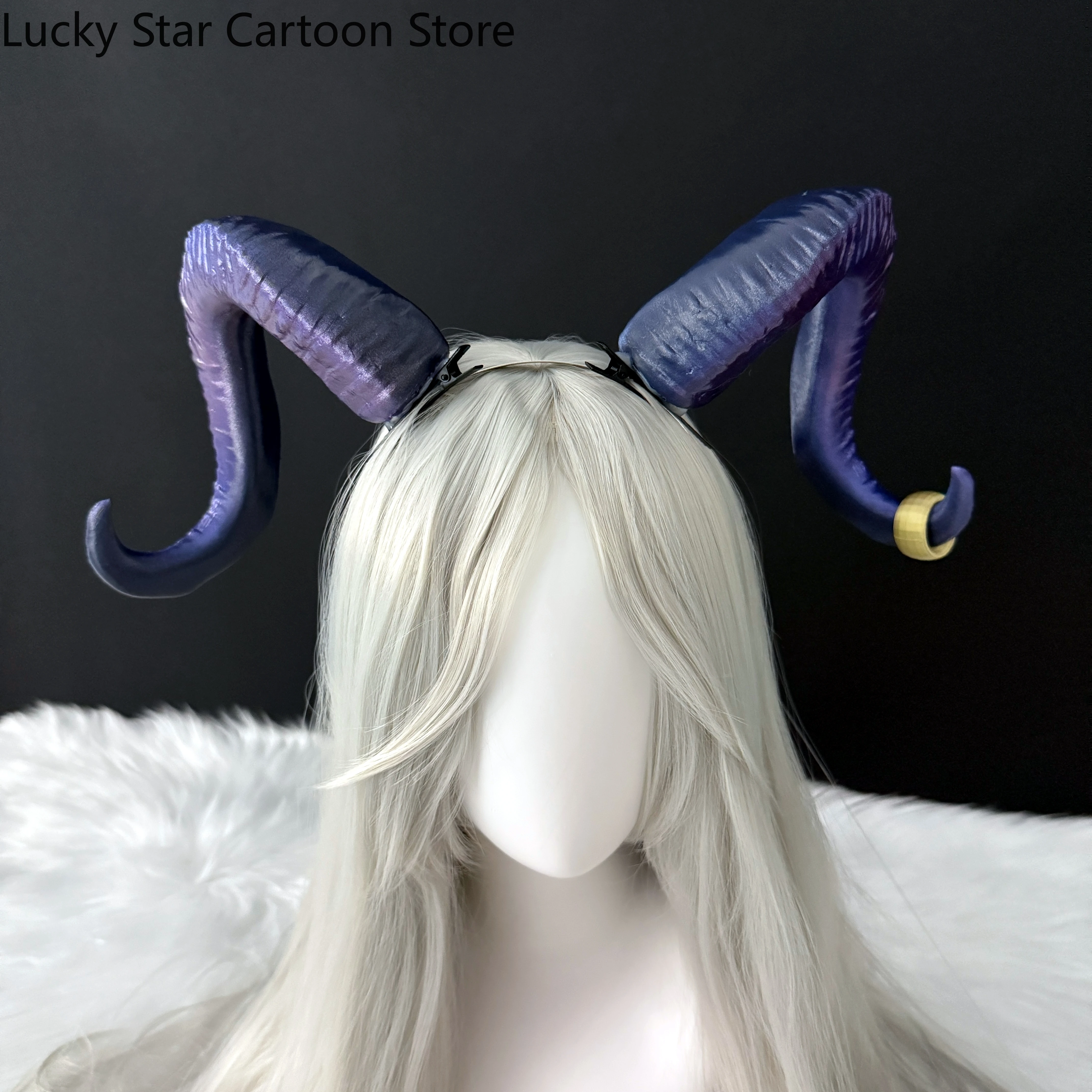 Anime Arknights Togawa Sakiko Oblivionis Cosplay Cartoon Hairclip Corner Angle Hair Slide Headwear Barrette Prop Accessory Gift