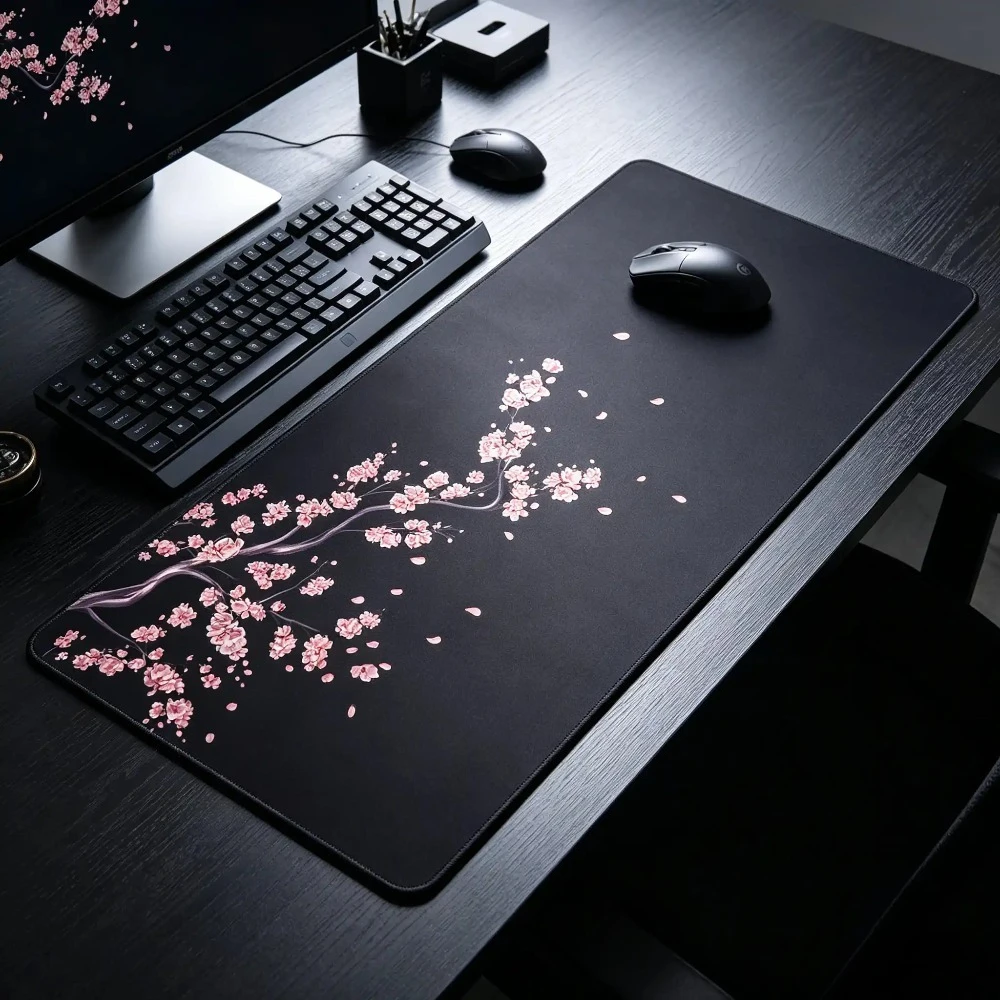 CIFBUY Large Extended Gaming Mouse Pad Stitched Edges Non-Slip Rubber Base Home Office Laptop Decor
